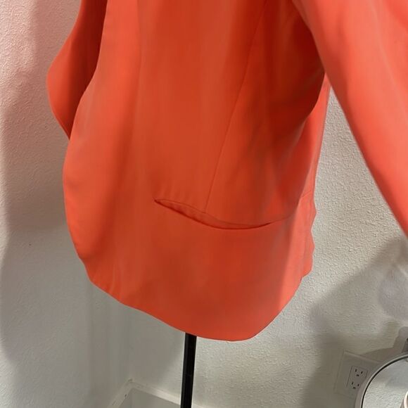 Diane Von Furstenberg bright coral Feriha Cady Jacket/Blazer size 10 - Picture 6 of 11